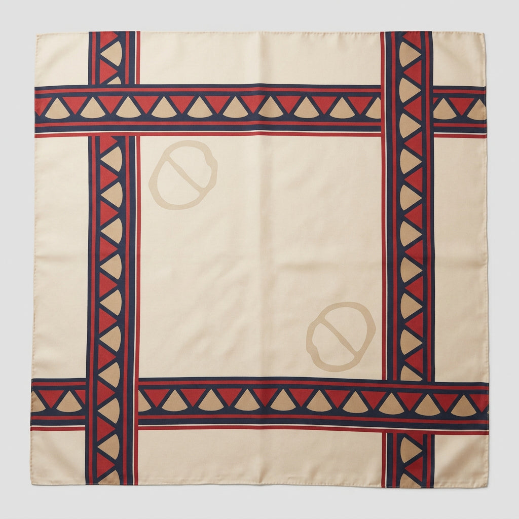 Beaivi Beige Sámi Silk Shawl